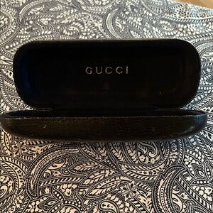Gucci Sleek Black Eyeglass Case